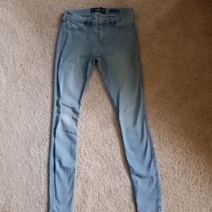 Hollister Women's Sky Blue Skinny Jeans